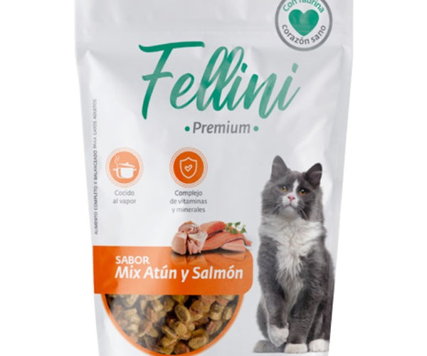 Alimento Húmedo Gatos, Atún y Salmón, 85 gr.