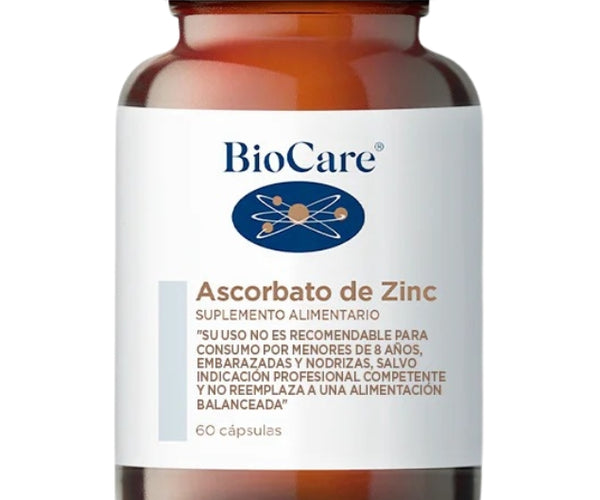 Ascorbato de Zinc, 60 cápsulas