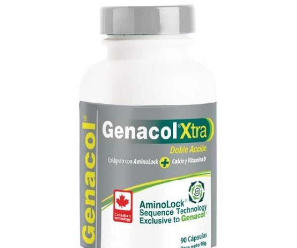 Genacol Xtra colágeno Hidrolizado con Vitamina D, Calcio, Magnesio y Minerales, 90 Caps