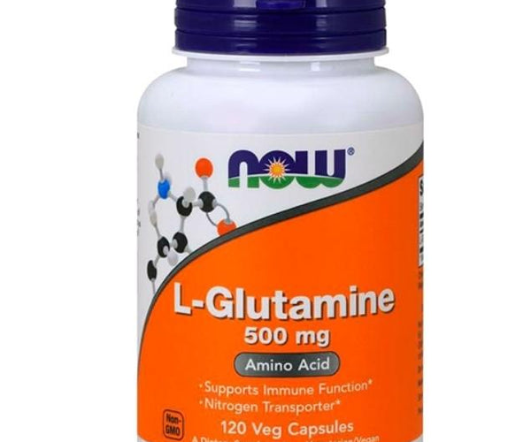 L- Glutamina 500 mg Vegana,120 Cápsulas