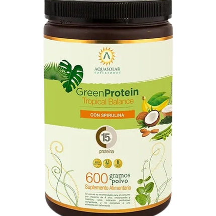 Green Protein Sabor Balance Tropical, Proteína Vegana, 600 g
