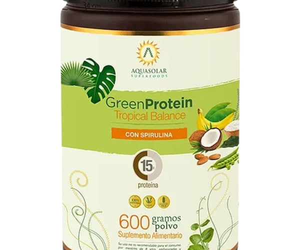 Green Protein Sabor Balance Tropical, Proteína Vegana, 600 g