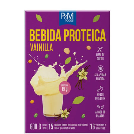 Bebida Proteica Vainilla, Vegana, 600 g