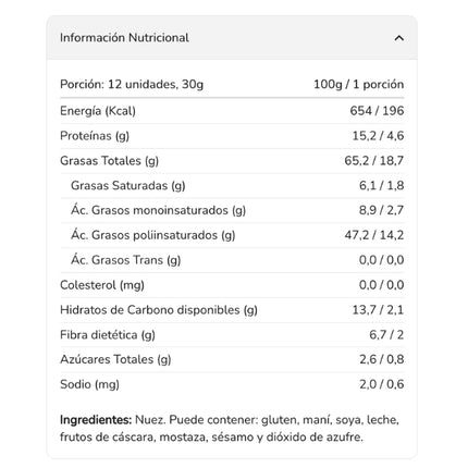 Nuez Mariposa, 500 g