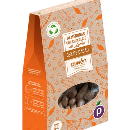 Almendra Cubierta con Chocolate de Leche, 200 g