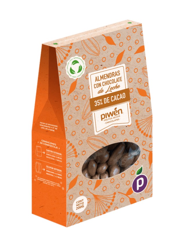 Almendra Cubierta con Chocolate de Leche, 200 g