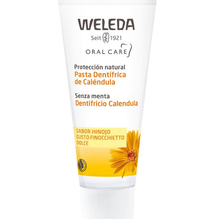 Pasta Dentífrica de Caléndula sin Mentol sin Conservantes, 75 g