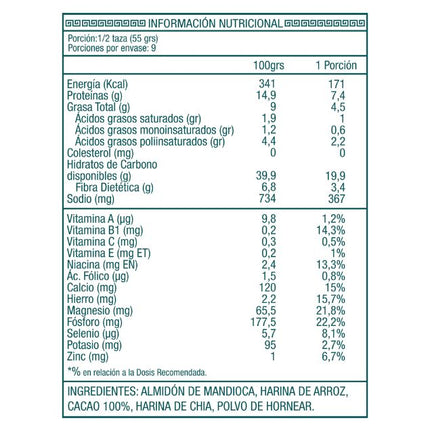Premezcla de Brownie Vegano, 500 gr