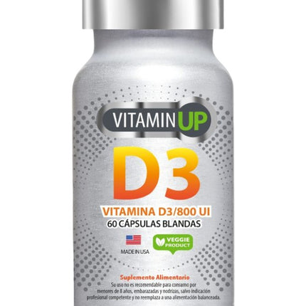 Vitamin UP Vitamina D3 20 mcg 800 UI, 60 cap