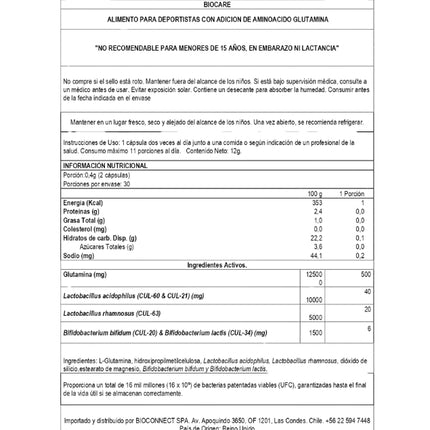Mindlinx (con Glutamina libre de FOS), Probiótico, 60 caps.