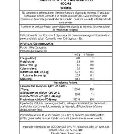 BioAcidophilus 20 billones, Probiótico, 120 Cáps