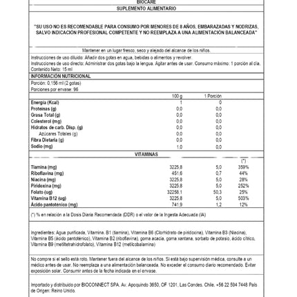 Complejo B Metilado Nutrisorb, 15ml