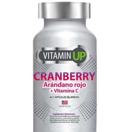 Vitamin UP Cranberry, Vitamina y Antioxidante, 60 Caps