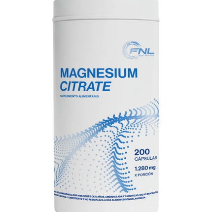 Magnesio Citrato 1280 mg, 200 cáps.