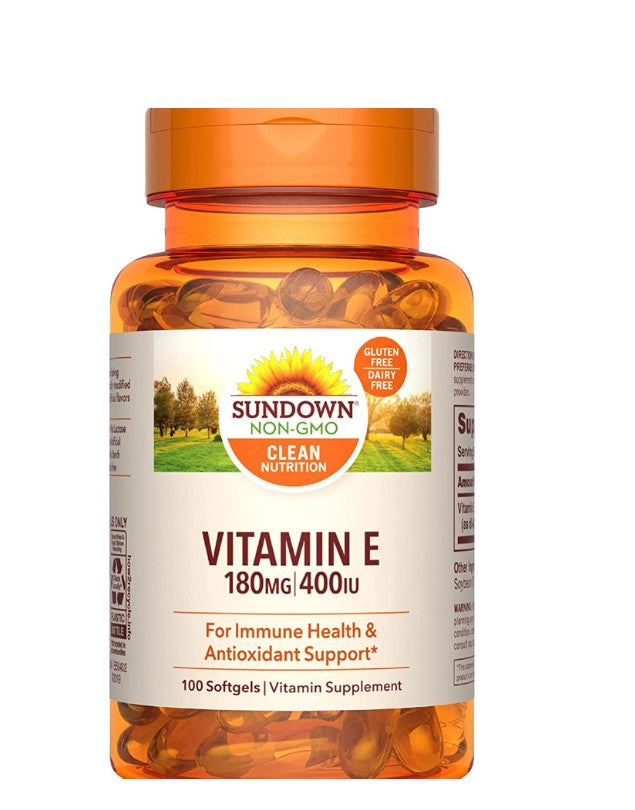 Vitamina E 400 IU 180 Mg 100 Soft Sundown Mixgreen cl vitamina-e-400-iu-180-mg-100-soft-sundown-mixgreen-cl