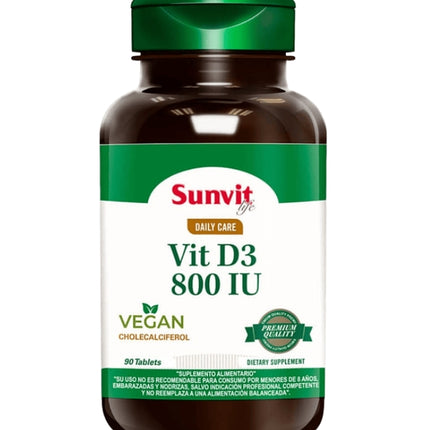 Vitamina D3 800 IU, 90 tabs.