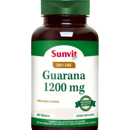 Guaraná 1200 mg, 60 tabs.