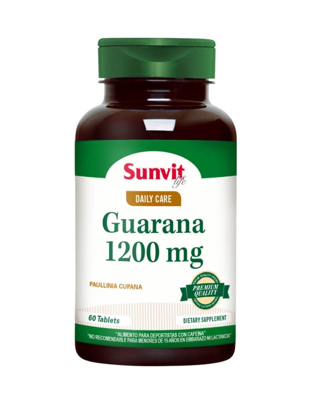 Guaraná 1200 mg, 60 tabs.