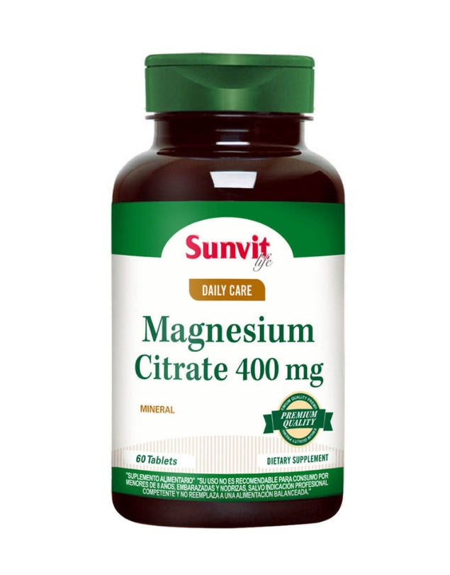 Magnesio Citrato 400 mg, 60 tabs.