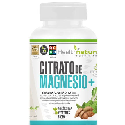 Citrato de Magnesio Plus 500 mg, 90 cáps.