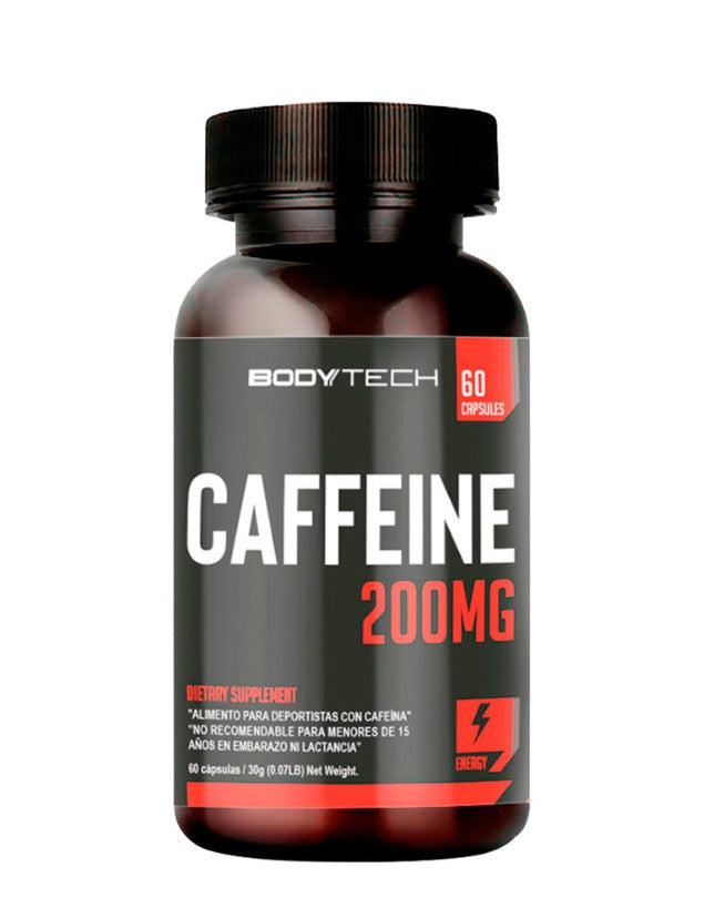 Caffeine (cafeína) 200 Mg, 60 Cáps