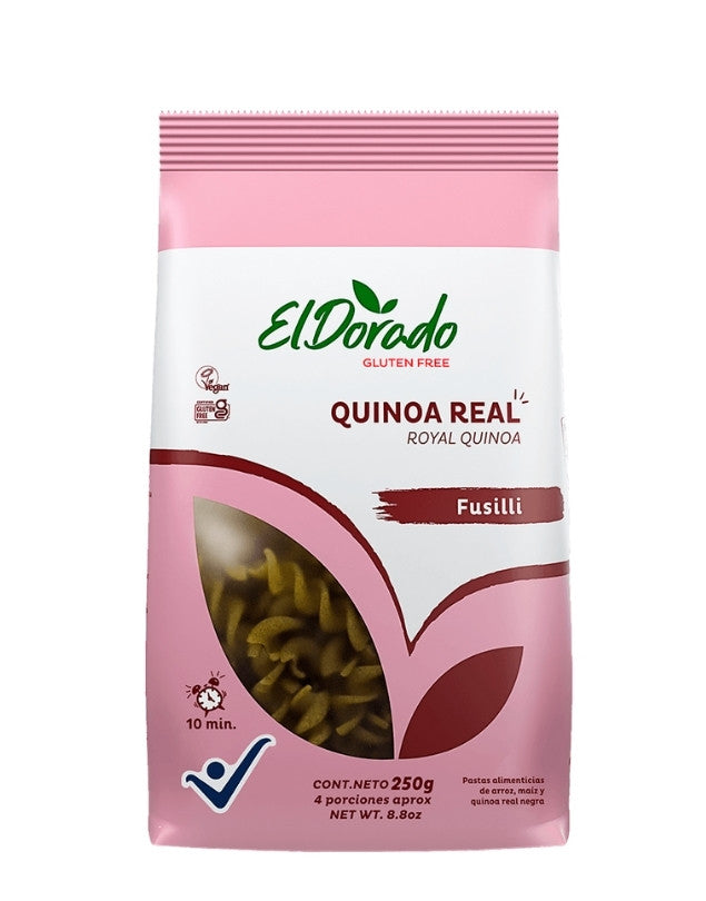 Pasta de Quinoa Real Fusilli, 250 g.