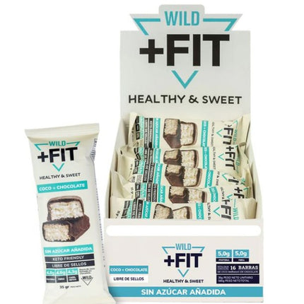 Pack de Barras Wild Fit, Coco y Chocolate, 16 u.