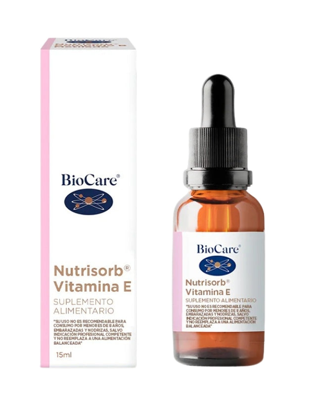 Nutrisorb Vitamina E Lquida, 15ml, BioCare  Mixgreen.cl