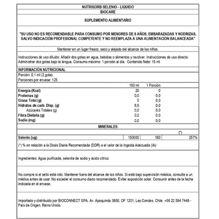 Nutrisorb Selenio Liquido, 15ml
