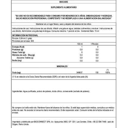 Nutrisorb Yodo Líquido, 15ml