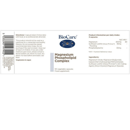 Complejo Fosfolípidos de Magnesio, 90 caps