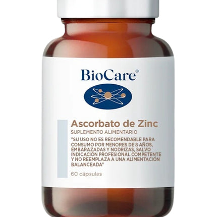 Ascorbato de Zinc, 60 cápsulas