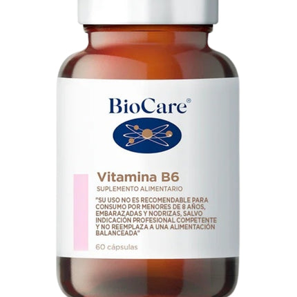 Vitamina B6, 60 cápsulas.