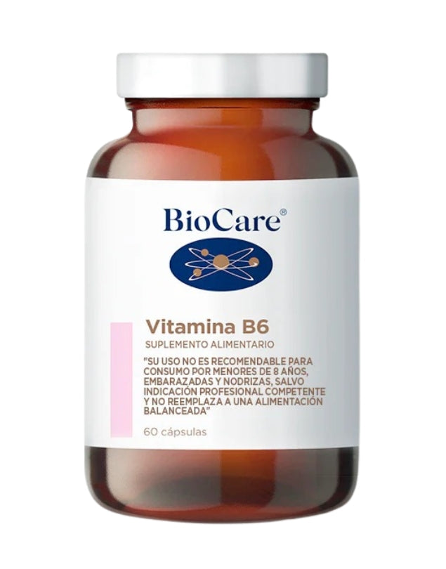 Vitamina B6, 60 cápsulas.