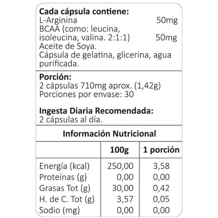 L-Arginina Plus, 60 cáps.