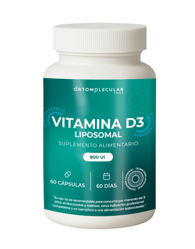 Vitamina D3 Liposomal 800 UI, 60 cáps.