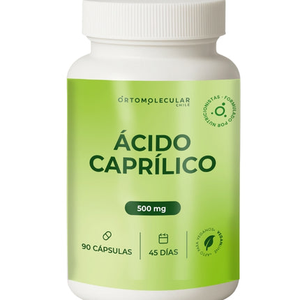 Ácido Caprilico 500 Mg, 90 cáps.