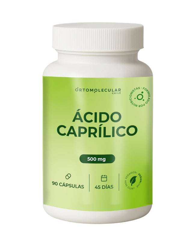 Ácido Caprilico 500 Mg, 90 cáps.