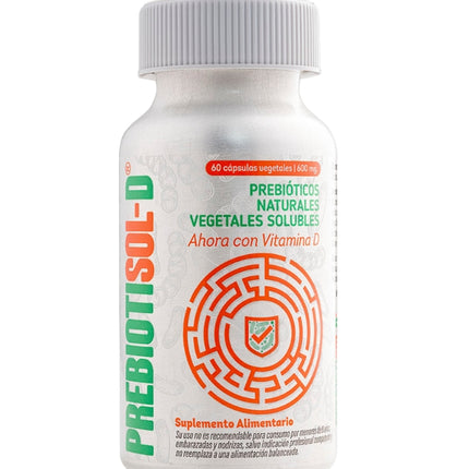 Prebiotisol-D, Prebióticos, Vitamina D3, 600mg, 60 cáps.