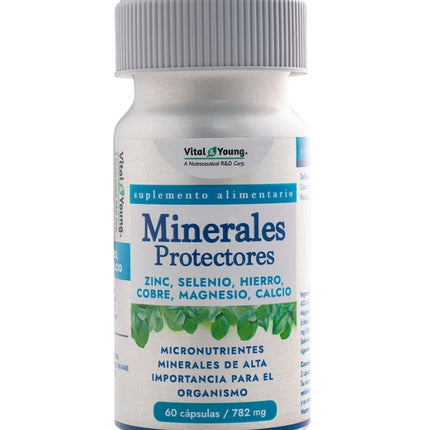 Minerales Protectores, 782mg, 60 cáps.