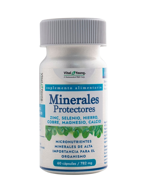 Minerales Protectores, 782mg, 60 cáps.
