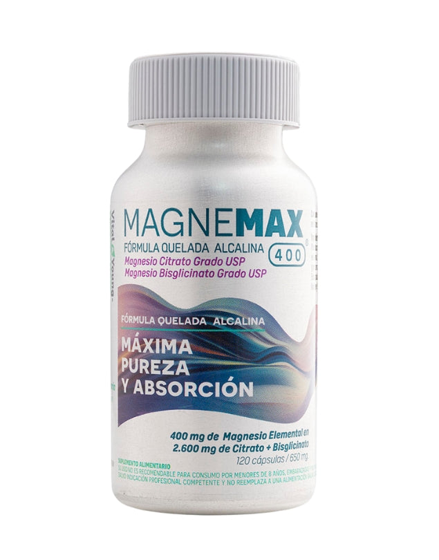 Magnemax 400, Magnesio Citrato, 668 mg, 120 caps.