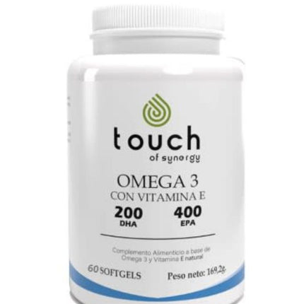 Omega 3 vitamina E, 400 epa/200 dha, 60 caps