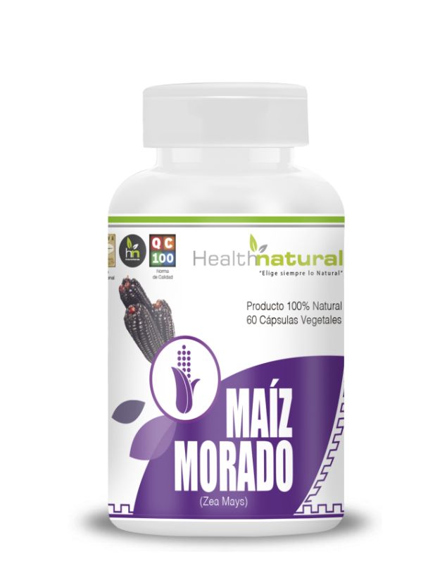 Maíz Morado, 500 mg, 60 caps.