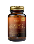 Cúrcuma y Pimienta Negra, 500 mg, 100 Tabletas