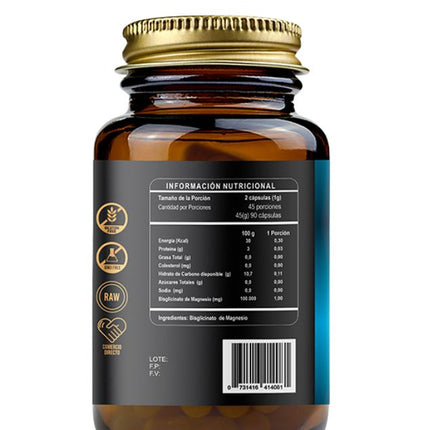 Magnesio Bisglicinato 500 mg, 90 caps.