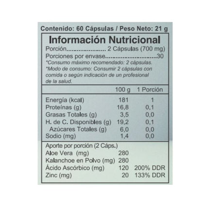 Aloe Kalanchoe, 350 mg, 60 caps.