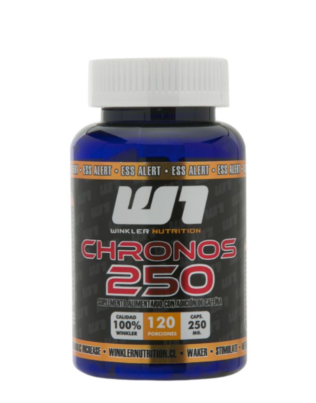 Chronos, Cafeína 250 mg, 120 cápsulas