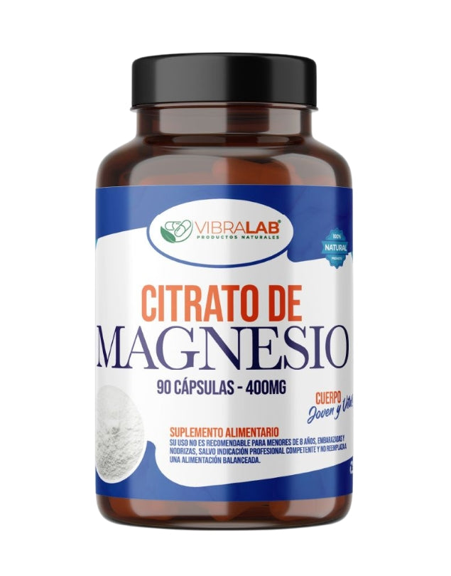 Citrato de Magnesio, 400 mg, 90 caps.