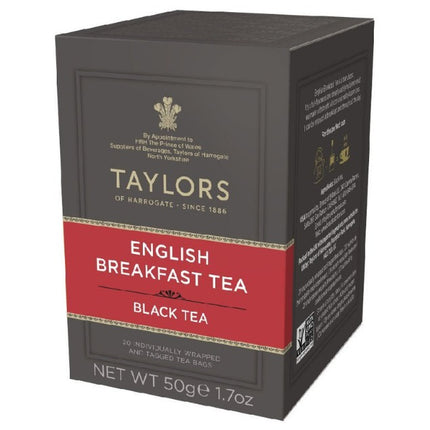 Té Negro English Breakfast en hojas, 20 Bolsitas